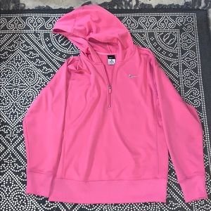 Nike Thermal Dri Fit Fleece Pink Quarter Zip